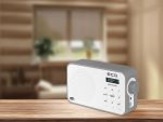 Radio portabil ECG RD 110 DAB cu tuner DAB+ si FM, USB-C, design elegant alb - imagine 4