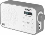 Radio portabil ECG RD 110 DAB cu tuner DAB+ si FM, USB-C, design elegant alb