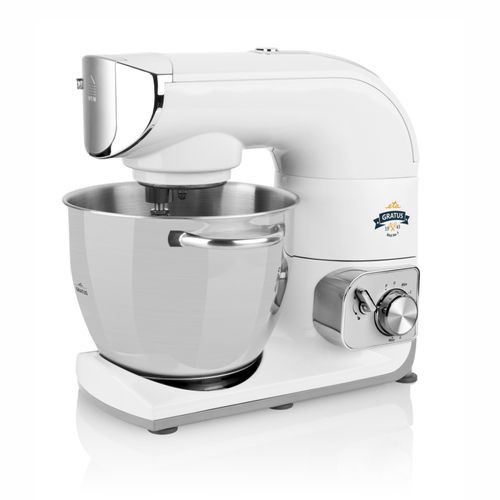 Robot de bucatarie ETA Gratus MAX 3 0028 Robot de bucatarie ETA Gratus MAX 3 0028, 1200 W, 5.5 L, 8 viteze, PULS, sistem de amestecare planetar, metalic, accesorii incluse - imagine 1