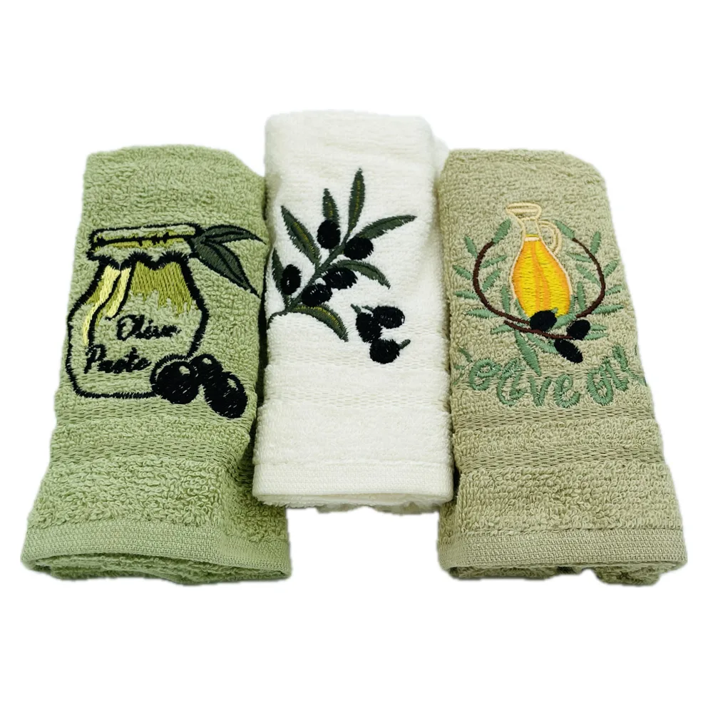 set-3-prosoape-bucatarie-olive-3-gul-30x50cm-bumbac-1-jpg Set Prosoape Bucătărie Olive 100% Bumbac 30x50cm Ambalate Elegant - imagine 1