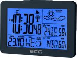 Statie meteo ECG MS 200 Grey LCD cu senzor extern wireless, prognoza vreme, ceas si alarma - imagine 2