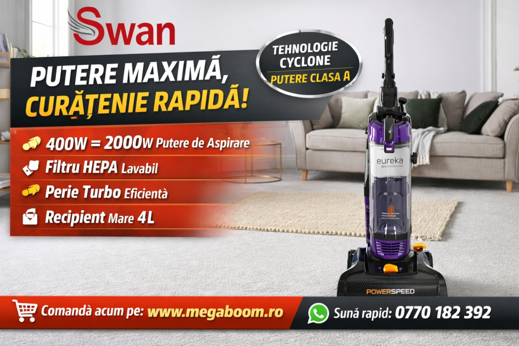 aspirator vertical cu fir Swan Power Speed SC15838Ne