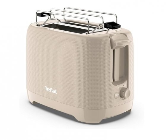 P TEFAL 1 Prajitor de paine TEFAL Morning TT2M0BG0 2 felii 850W crem cu tava firimituri control reglabil temperatura 7 nivele rumenire - imagine 1