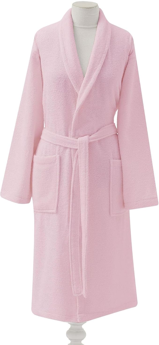halat-baie-din-bumbac-salyako-basic-roz-pudra-s-m-tac Halat baie bumbac Salyako roz pudra S/M TAC - Confort si eleganta pentru relaxare acasa - imagine 1