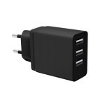 Incarcator de retea GoGEN ACH 301B 3xUSB 5V 3.1A 15.5W negru compact pentru telefon si tableta - imagine 4
