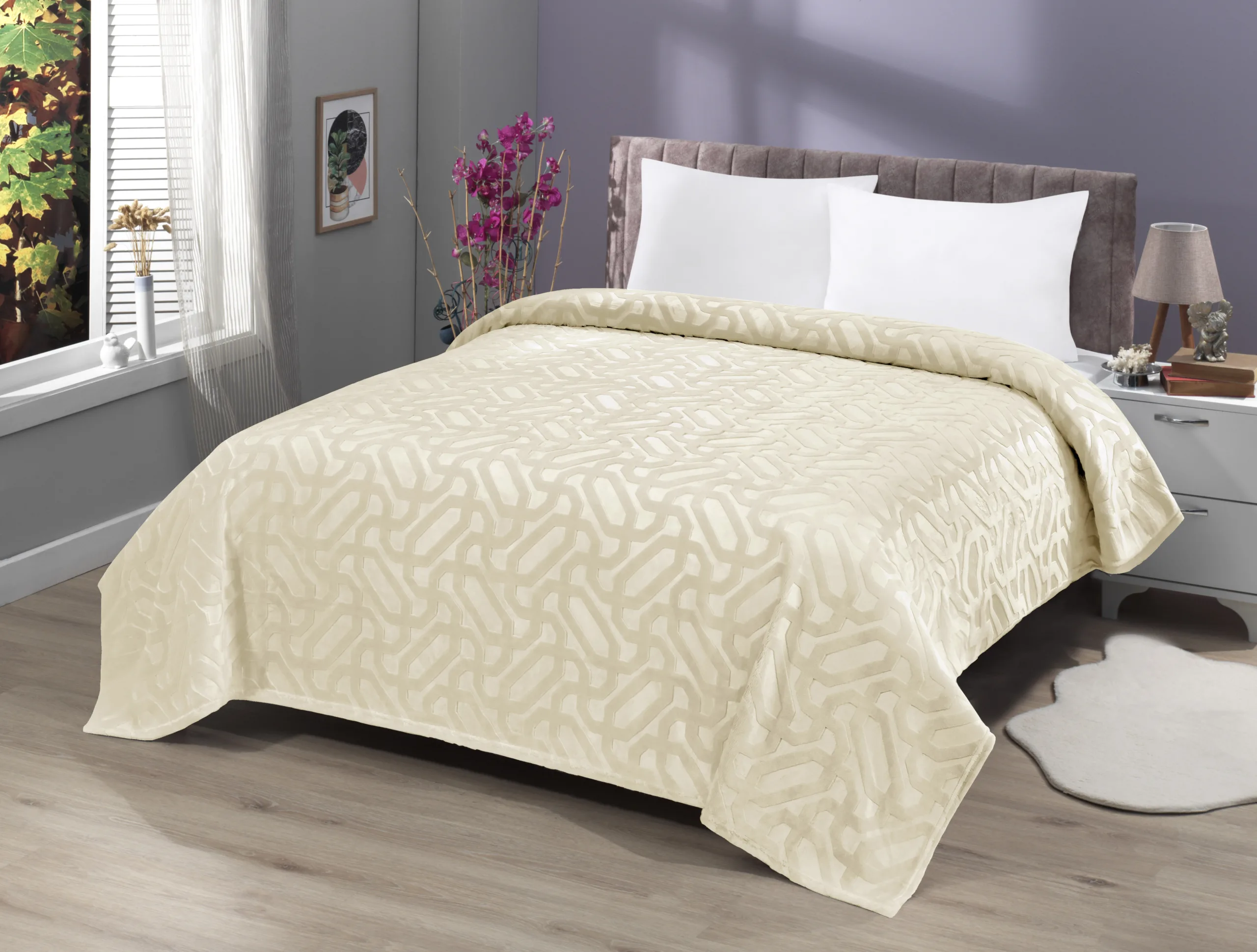 patura-embosata-prime-cocolino-533-bej-200x220cm-scaled Pătură Embosată Cocolino 200x220 cm Bej Microfleece pentru Confort și Eleganță în Dormitor - imagine 1