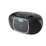 Radio JVC RC-E451B cu casetofon, player CD, Bluetooth, USB, FM, 2x1.6W RMS, negru