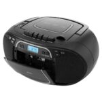 Radio JVC RC-E451B cu casetofon, player CD, Bluetooth, USB, FM, 2x1.6W RMS, negru - imagine 4