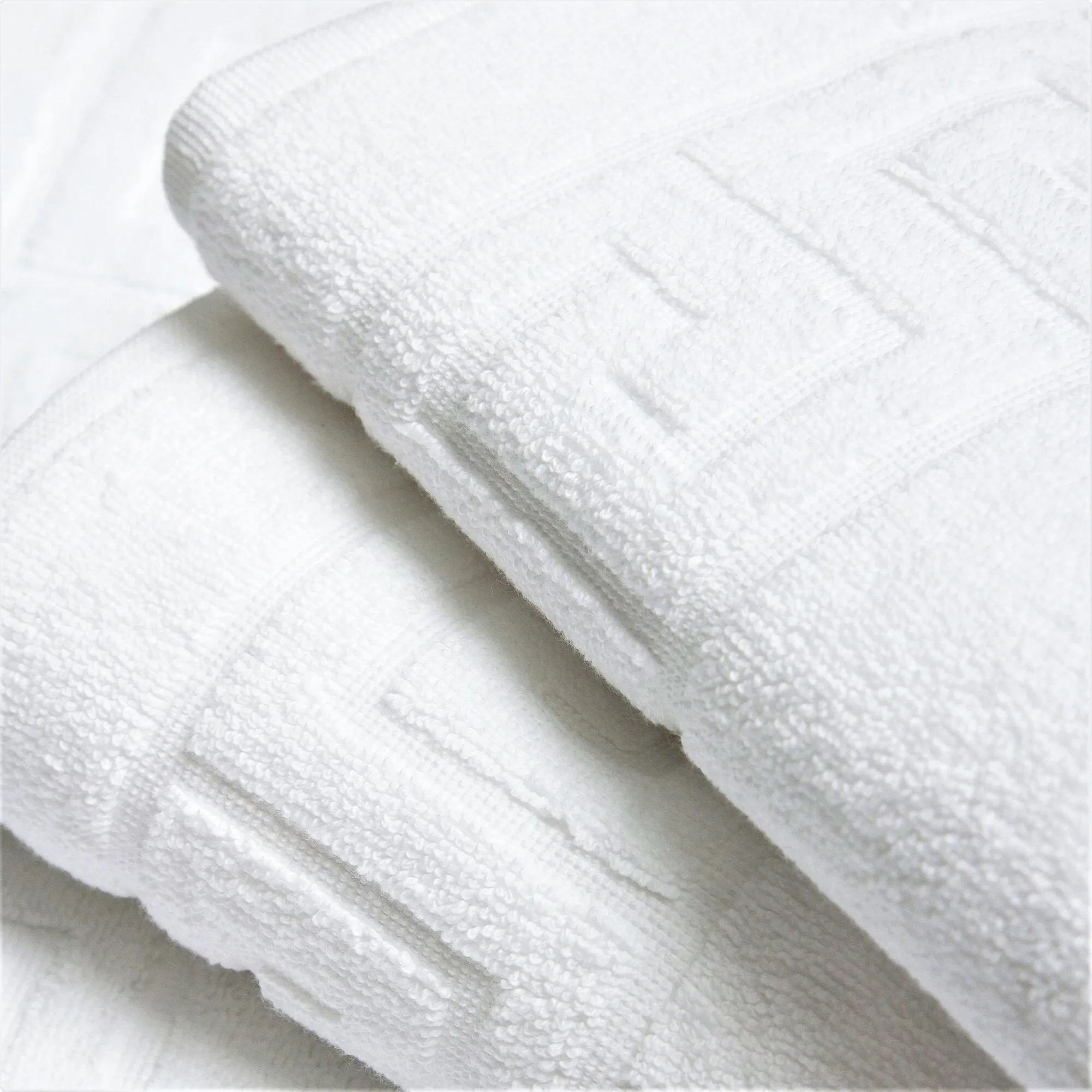prosop-bumbac-hotel-alb-greek-3-jpg Prosop hotel alb 70x140cm 100% bumbac natural cu bordura grecească densitate 400 GSM - imagine 1
