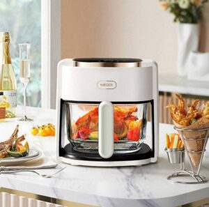 Friteuza cu Aer Cald si Vas de Sticla HAEGER Air Fryer Glass Digital