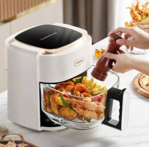 Friteuza cu Aer Cald si Vas de Sticla HAEGER Air Fryer Glass Digital