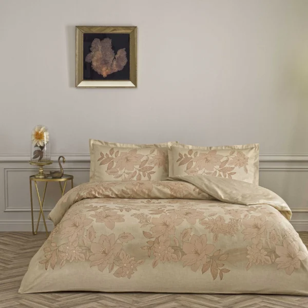 Lenjerie de pat Aurix TAC bumbac satinat deluxe 100% natural antisifonare