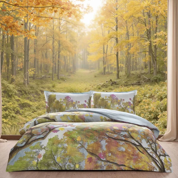 Lenjerie de pat Virel TAC Bumbac Satinat Deluxe Design Modern Antisifonare Cadou Elegant